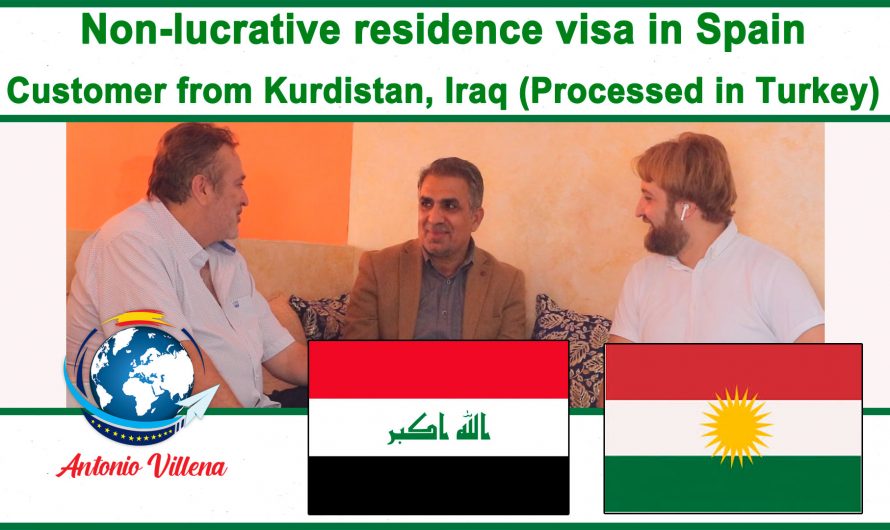 Residence without work in Spain for a matrimony of Iraq Kurdistan