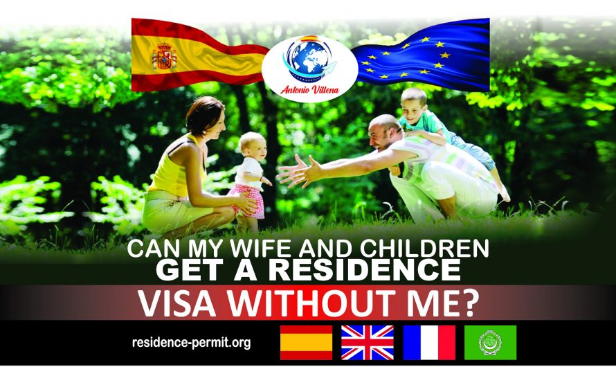 Can my children and wife live in Spain without me?