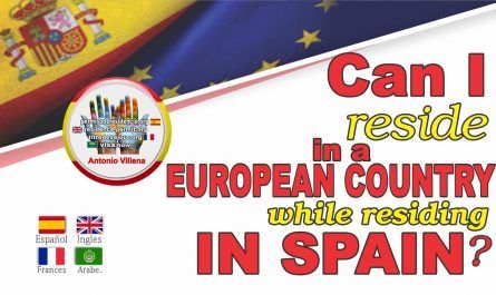 Can I reside in a European country while residing in Spain?