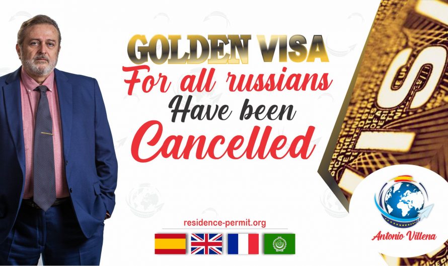 Russian citizens will no longer be able to apply for a Golden Visa in Spain.