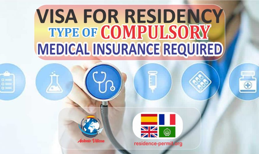 Find out the type of health insurance required for a residence visa in Spain