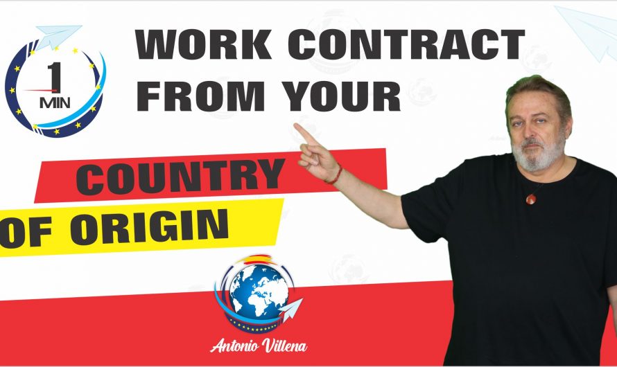 You can get work contracts in Spain from your home country