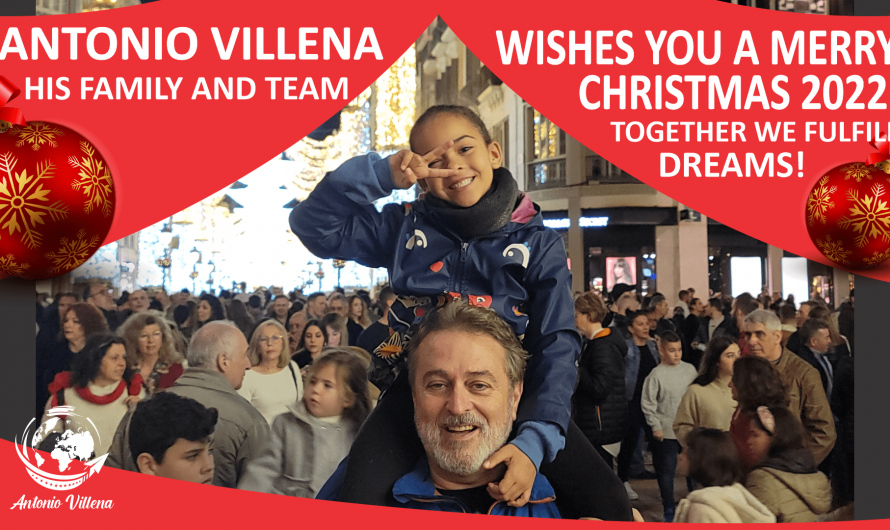 Antonio Villena and his family and team wishes you a merry christmas 2022