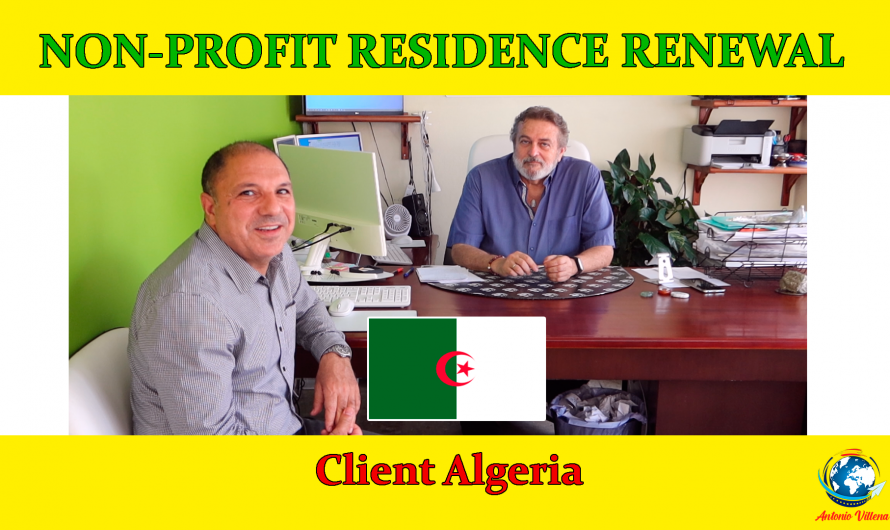 Non-profit residence renewal | Client from Algeria
