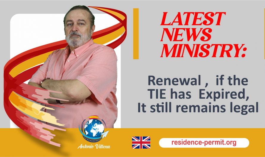 LATEST NEWS MINISTRY:Renewal if the TIE has Expired It still remains legal