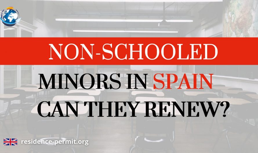 NON-SCHOOLED MINORS IN SPAIN CAN THEY RENEW?