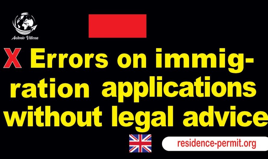 Errors on immigration applications without legal advice