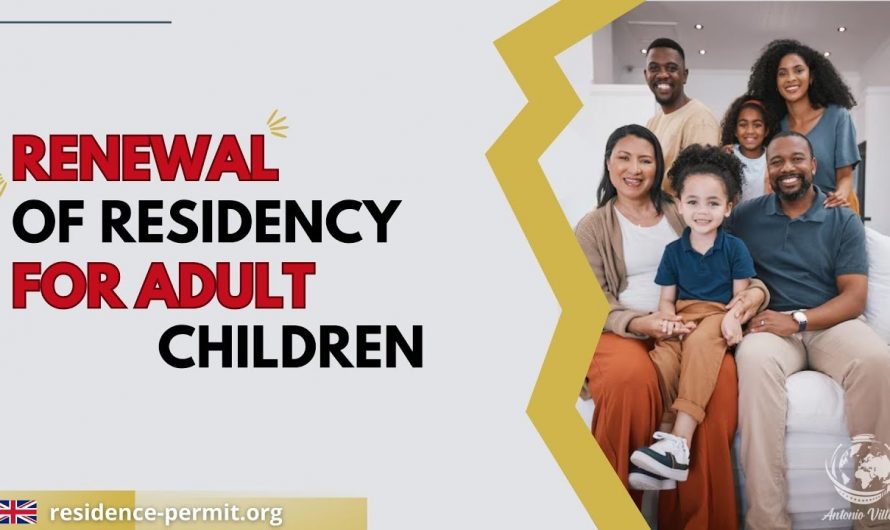 Renewal of residency for adult children