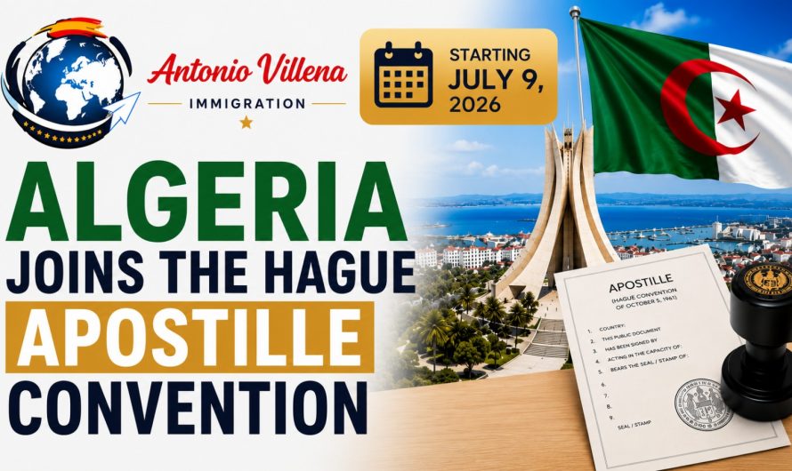 🚨 ALGERIA 🚨📢 Implementation of the Hague Apostille starting July 9, 2026 🇩🇿📄
